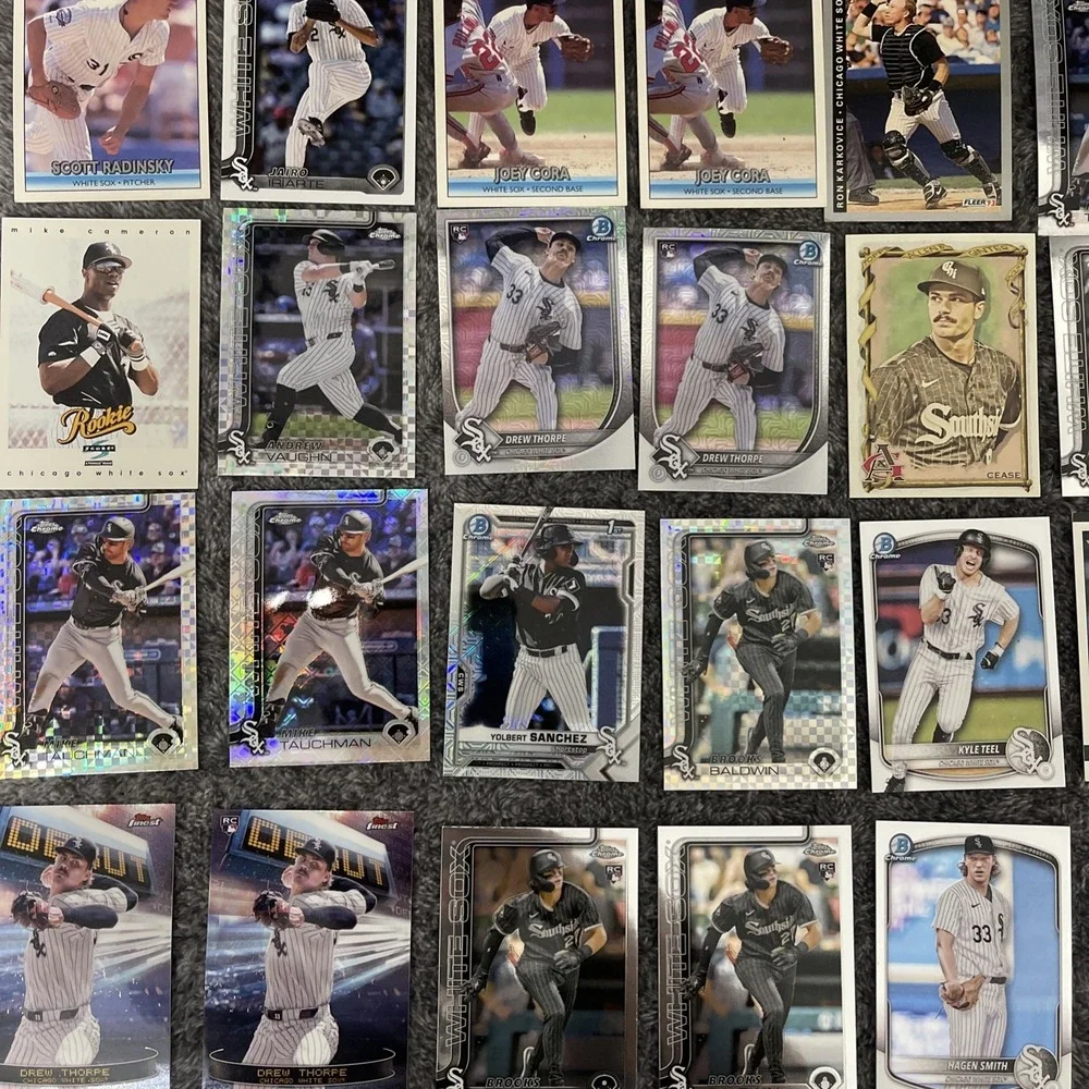 Chicago White Sox 37 Card Lot - Rookies, Stars,‎ Inserts, Parallels